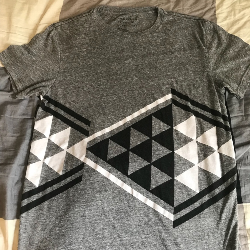 American Eagle Graphic Tee (M - Gray)